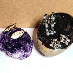 Monet and Sarah Coventry Clip-on Earrings, 3 Pair